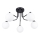 Candeeiro suspenso ASTRAL 5xG9/8W/230V preto