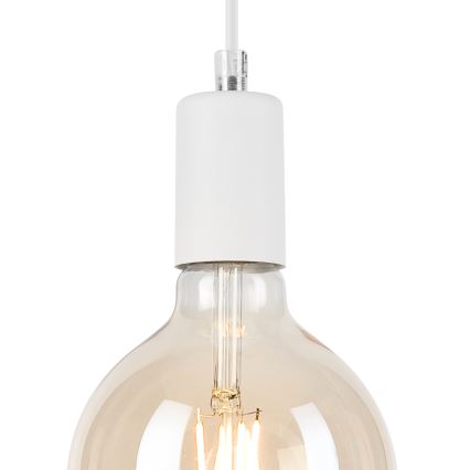 Candeeiro suspenso ASTRID 1xE27/60W/230V branco
