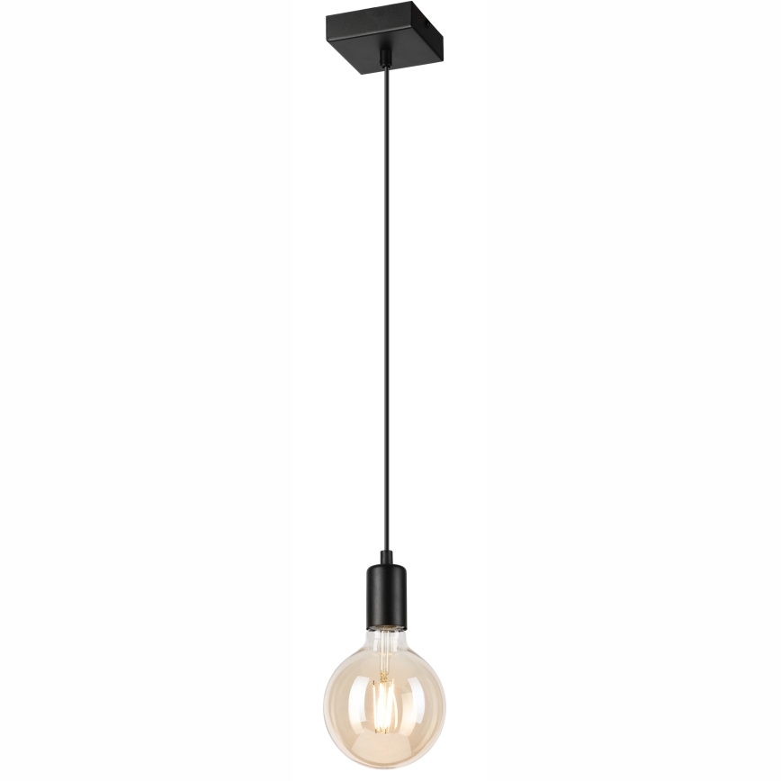 Candeeiro suspenso ASTRID 1xE27/60W/230V mate preto
