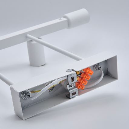 Candeeiro suspenso ASTRID 4xE27/60W/230V branco