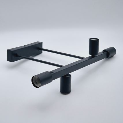 Candeeiro suspenso ASTRID 4xE27/60W/230V preto
