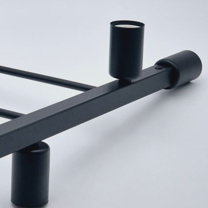 Candeeiro suspenso ASTRID 4xE27/60W/230V preto