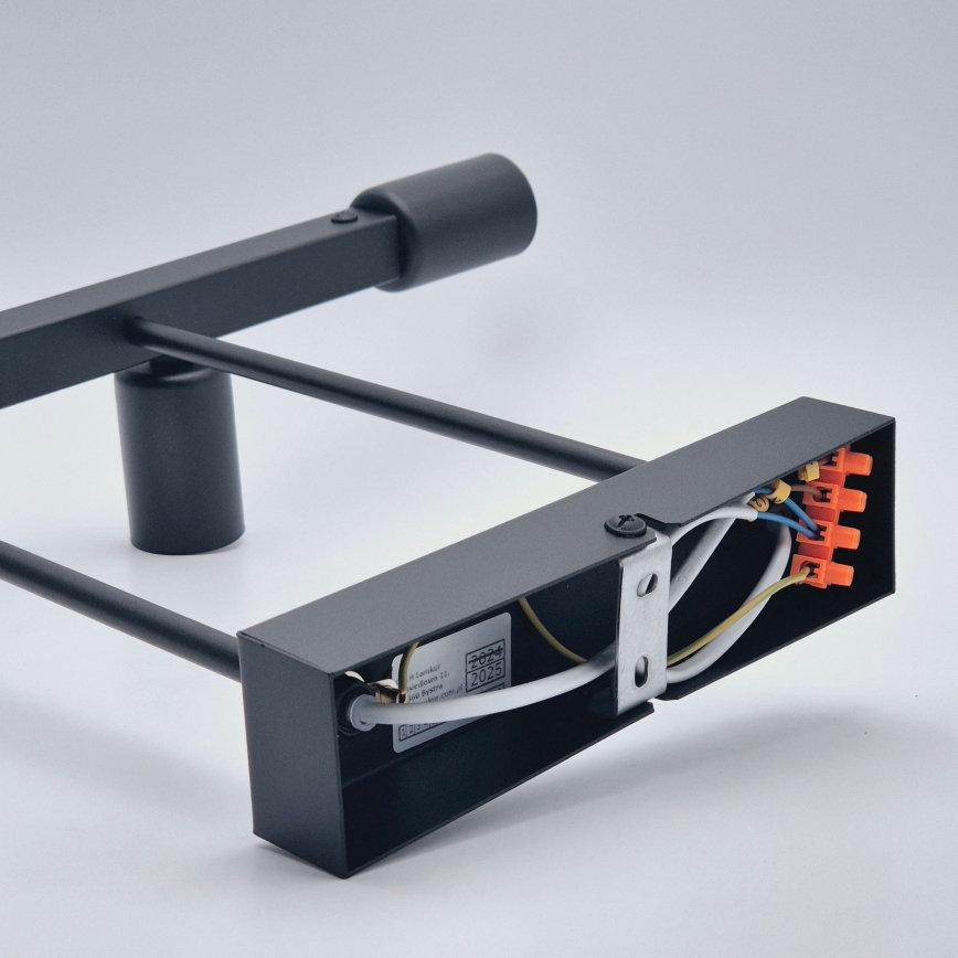 Candeeiro suspenso ASTRID 4xE27/60W/230V preto