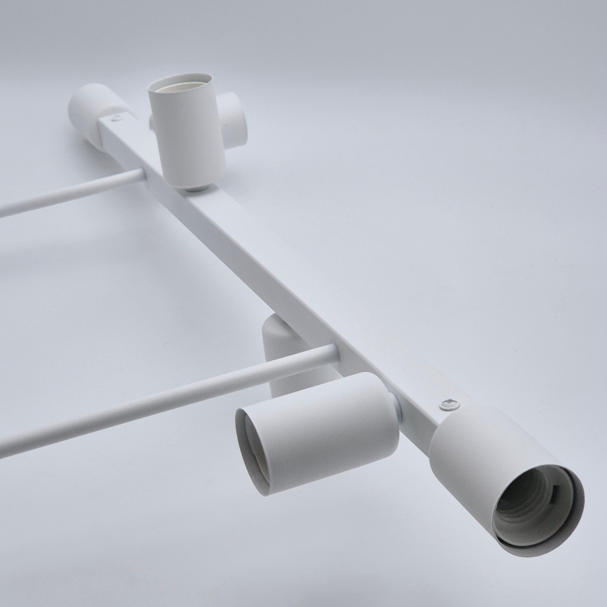 Candeeiro suspenso ASTRID 6xE27/60W/230V branco