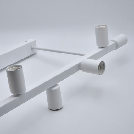 Candeeiro suspenso ASTRID 8xE27/60W/230V branco