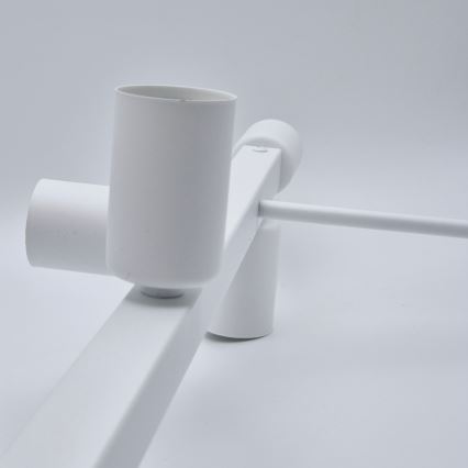 Candeeiro suspenso ASTRID 8xE27/60W/230V branco