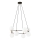 Candeeiro suspenso AZURA 8xE14/10W/230V preto/branco