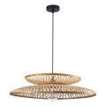 Candeeiro suspenso BALI 1xE27/20W/230V diâmetro 60 cm bambu