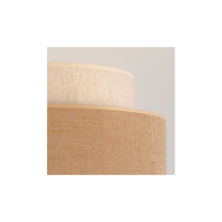 Candeeiro suspenso BOHO 1xE27/60W/230V diâmetro 40 cm creme/bege