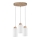 Candeeiro suspenso BOSCO 3xE27/60W/230V carvalho