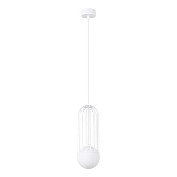 Candeeiro suspenso BRINA 1xG9/8W/230V branco