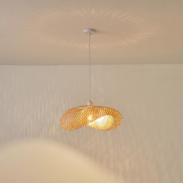Candeeiro suspenso CALYPSO 1xE27/15W/230V bambu
