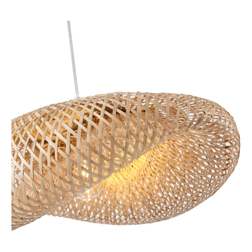 Candeeiro suspenso CALYPSO 1xE27/15W/230V bambu