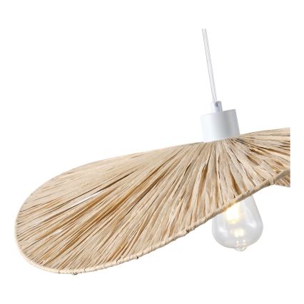 Candeeiro suspenso CALYPSO 1xE27/15W/230V diâmetro 55 cm bambu