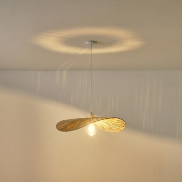 Candeeiro suspenso CALYPSO 1xE27/15W/230V diâmetro 55 cm bambu