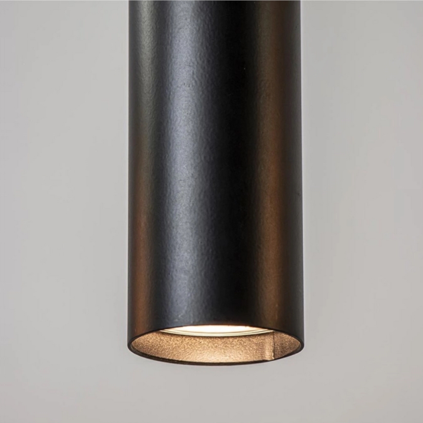 Candeeiro suspenso CALYPSO 4xGU10/60W/230V + 4xE27/60W preto/dourado