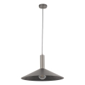 Candeeiro suspenso CAPRI 1xE27/15W/230V diâmetro 50 cm antracite/cinzento