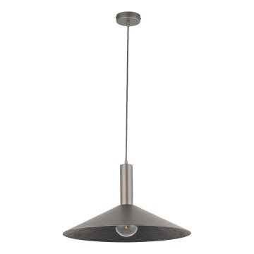 Candeeiro suspenso CAPRI 1xE27/15W/230V diâmetro 50 cm antracite/cinzento