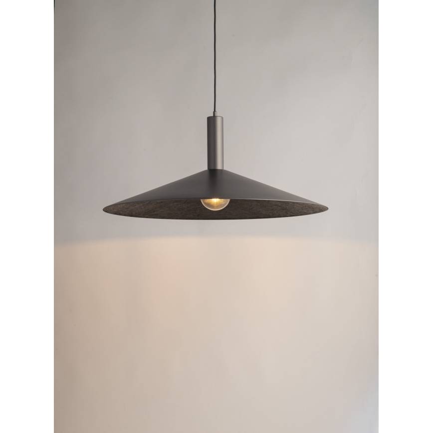 Candeeiro suspenso CAPRI 1xE27/15W/230V diâmetro 50 cm antracite/cinzento