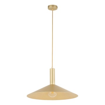 Candeeiro suspenso CAPRI 1xE27/15W/230V diâmetro 50 cm dourado