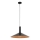 Candeeiro suspenso CAPRI 1xE27/15W/230V diâmetro 50 cm preto/cobre