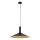 Candeeiro suspenso CAPRI 1xE27/15W/230V diâmetro 50 cm preto/dourado