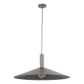 Candeeiro suspenso CAPRI 1xE27/15W/230V diâmetro 70 cm antracite/cinzento
