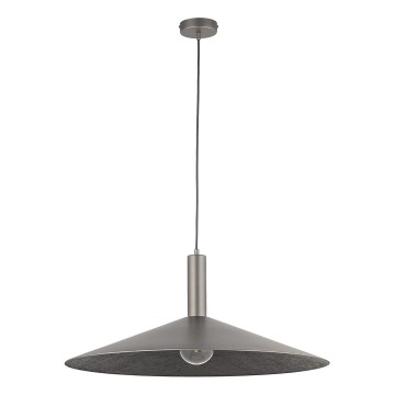 Candeeiro suspenso CAPRI 1xE27/15W/230V diâmetro 70 cm antracite/cinzento