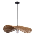 Candeeiro suspenso CAPRI 1xE27/20W/230V diâmetro 60 cm bambu