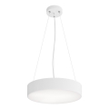 Candeeiro suspenso CLEO 3xE27/24W/230V diâmetro 40 cm branco