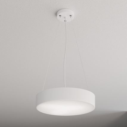 Candeeiro suspenso CLEO 3xE27/24W/230V diâmetro 40 cm branco