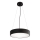 Candeeiro suspenso CLEO 3xE27/24W/230V diâmetro 40 cm preto