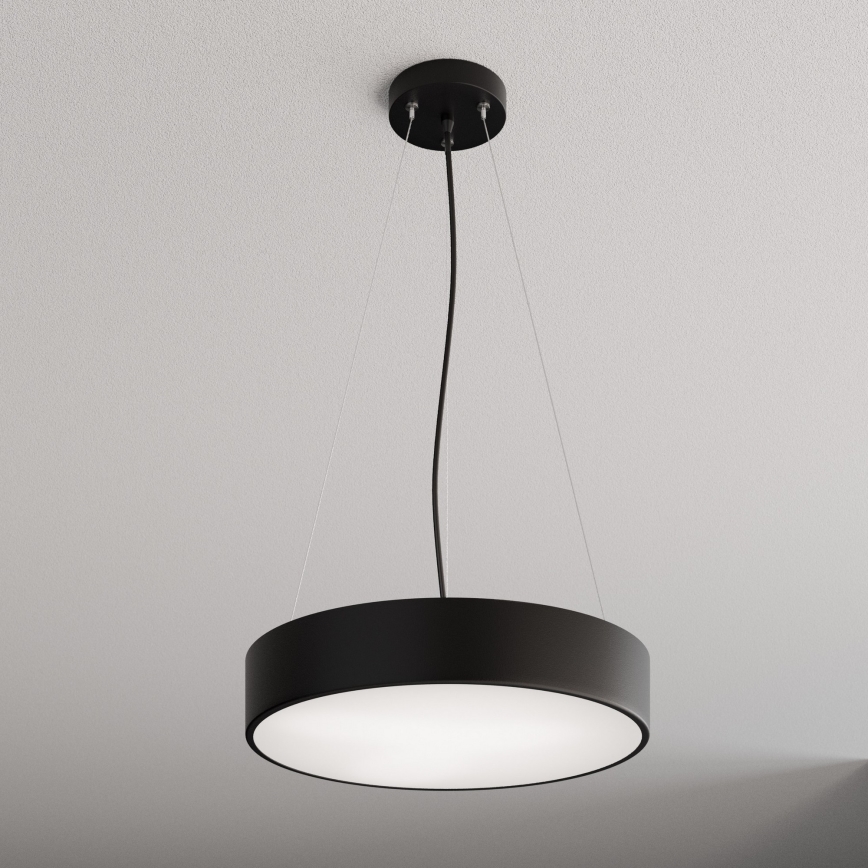Candeeiro suspenso CLEO 3xE27/24W/230V diâmetro 40 cm preto