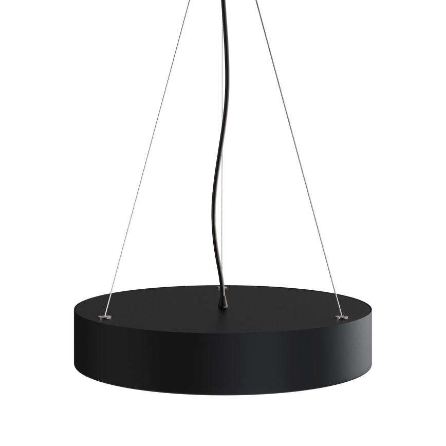 Candeeiro suspenso CLEO 3xE27/24W/230V diâmetro 40 cm preto