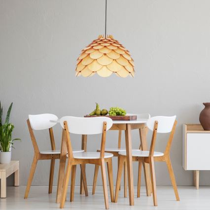 Candeeiro suspenso com cabo BURGO 1xE27/60W/230V diâmetro 35 cm