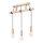 Candeeiro suspenso com cabo LEON 3xE27/60W/230V faia