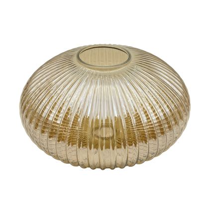 Candeeiro suspenso com cabo MILOU 1xE27/15W/230V dourado/bege fumê