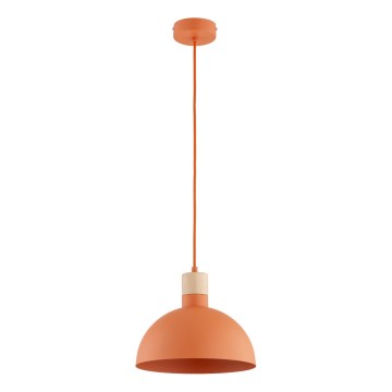 Candeeiro suspenso com cabo NEOMI 1xE27/15W/230V laranja