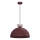 Candeeiro suspenso com cabo NEVIS 1xE27/15W/230V Ø 38 cm borgonha