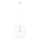 Candeeiro suspenso com cabo OVELLA 1xE27/15W/230V, diâmetro 34 cm, cor creme
