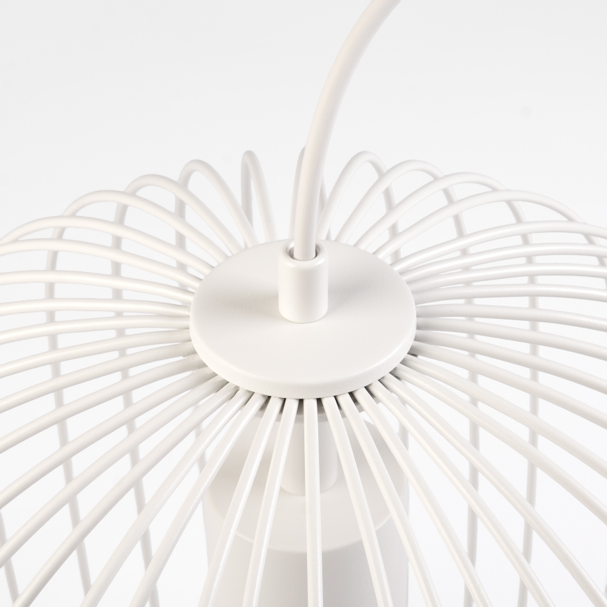 Candeeiro suspenso com cabo OVELLA 1xE27/15W/230V, diâmetro 34 cm, cor creme