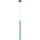 Candeeiro suspenso com cabo PASTELO 1xG9/8W/230V azul