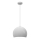Candeeiro suspenso com cabo SOOL 1xE27/15W/230V Ø 27 cm branco