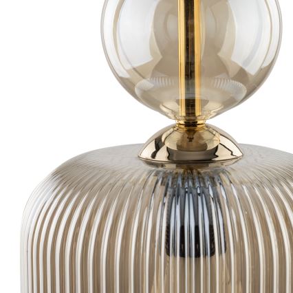 Candeeiro suspenso com cabo SOPHIA 1xE14/10W/230V preto/bege fumê