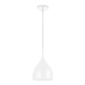 Candeeiro suspenso COMO 1xE27/60W/230V diâmetro 17 cm branco