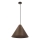 Candeeiro suspenso CONO com cabo 1xE27/40W/230V, folheado em mogno