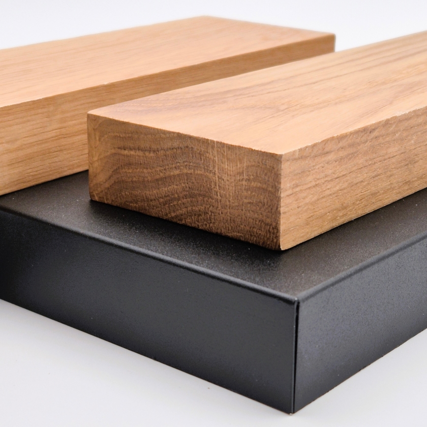 Candeeiro suspenso CORTINA 2xE27/15W/230V + 2xG9/5W/230V preto/carvalho