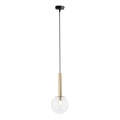 Candeeiro suspenso DAISY 1xG9/12W/230V diâmetro 14 cm dourado/preto/transparente