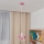 Candeeiro suspenso de criança STARS 1xE27/15W/230V rosa/branco