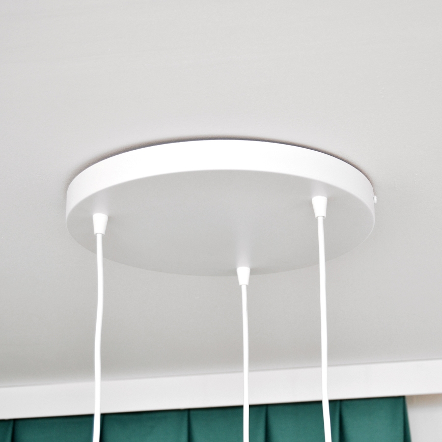 Candeeiro suspenso de criança STARS 3xE27/15W/230V azul/rosa/amarelo